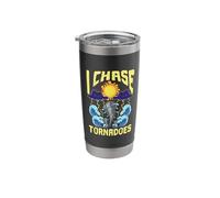 I Chase Tornadoes Funny Meteorologist Hurricane Storm Chaser Stainless Steel Insulated Tumbler