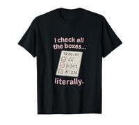 I Check All The Boxes Literally Math STEM to Do List T-Shirt