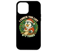 I Check The List 6-7 Penguin - Funny Christmas Meme Santa Case for iPhone 12 Pro Max