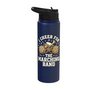 I Cheer for The Marching Band Stainless Steel Insulated Water Bottle