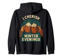 I Cherish Winter Evenings Mug Cheers Zip Hoodie