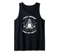 I Chill Harder Than You Party Meditation Yoga Sloth - TFS Tank Top