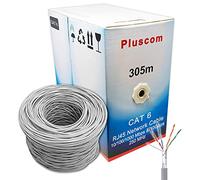 I-CHOOSE LIMITED 305m Metre Cat6 AWG23 Ethernet LAN FTP Roll Bulk CCA Cable / 1000ft Networking/Grey