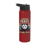 I Choose Peace But Don't Try Me Stainless Steel Insulated Water Bottle