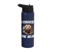 I Choose The Bear Camping Love Stainless Steel Insulated Water Bottle