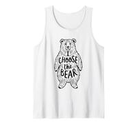 I Choose The Bear - Feminist Man Vs Bears Social Trend Meme Tank Top