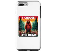 I Choose The Bear Funny Women's Debate Woods Predators Mom Case for iPhone 7 Plus/8 Plus