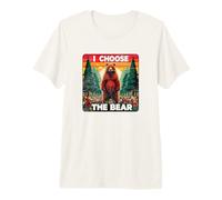 I Choose The Bear Funny Women's Debate Woods Predators Mom Premium T-Shirt