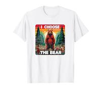 I Choose The Bear Funny Women's Debate Woods Predators Mom T-Shirt