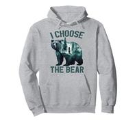 I choose the bear Shirt 2024 Bear In The Camp Trending Pullover Hoodie