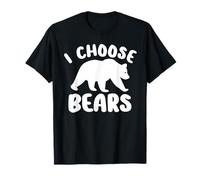 I Choose The Bear Vs Man Team Bear In Woods Womens Rights T-Shirt