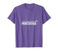 I Choose Violence: Do Not Be Perceived Graphic T-Shirt, Men, Purple Heather, Small