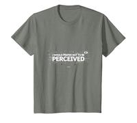 I Choose Violence: Do Not Be Perceived Graphic T-Shirt, Youth, Olive Heather, Small