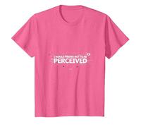 I Choose Violence: Do Not Be Perceived Graphic T-Shirt, Youth, Pink Heather, Large