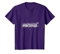I Choose Violence: Do Not Be Perceived Graphic T-Shirt, Youth, Purple, Medium