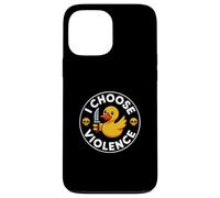 I Choose Violence Funny Duck Style Humor Case for iPhone 13 Pro Max