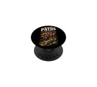 I Chose The Paths Made Of Dirt Hiking Hiker Gift Retro PopSockets Adhesive PopGrip