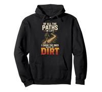 I Chose The Paths Made Of Dirt Hiking Hiker Gift Retro Pullover Hoodie