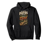 I Chose The Paths Made Of Dirt Hiking Hiker Gift Retro Pullover Hoodie