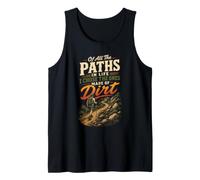 I Chose The Paths Made of Dirt Hiking Hiker Gift Retro Tank Top