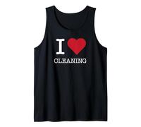 I Clean the Heart, I Love Cleaning Tank Top, Men, Black, XX-Large