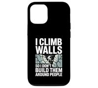 I Climb Walls So I Don’t Build Them Around Rock Climber Case for iPhone 12/12 Pro