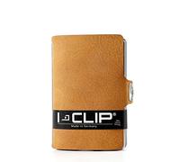 I-CLIP Men's Soft Touch Credit Card Holder IC-14508, Brown, S, Modern