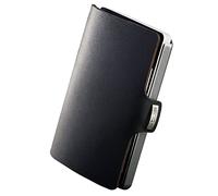 I-CLIP Original Cardholder with Moneyclip - Smooth Leather Slim Wallet - Leather Wallet - Premium Wallet - Cardholder - Soft Touch Black