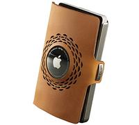 I-CLIP Original for Apple AirTag with Moneyclip - Wallet - Slim Wallet - Wallet Compatible with AirTag - Men- Silver Desert