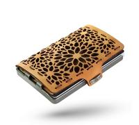 I-Clip Original Wallet with Coinpouch - Leather Wallet - Cardholder with Moneyclip - Slim Wallet - Sandflower