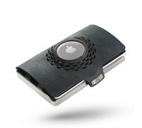 I-CLIP Stainless Steel for Apple AirTag with Interchangeable Moneyclip - Wallet - Slim Wallet - Wallet Compatible with AirTag - Steel Polished Black