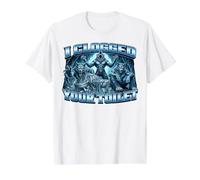 I Clogged Your Toilet Funny Alpha Wolf Meme Stupid Brainrot Value Graphic T-Shirt, Men, White, L