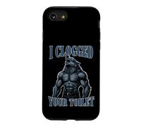 I Clogged Your Toilet Unhinged Alpha Wolf Funny Brainrot Case for iPhone SE (2020) / 7/8
