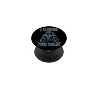 I Clogged Your Toilet Unhinged Alpha Wolf Funny Brainrot PopSockets Adhesive PopGrip