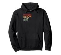 I Closed My Book To Be Here Retro Book Lover Bookworm Pullover Hoodie