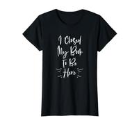 I Closed My Book to Be Here Value Graphic T-Shirt, Women, Black, S