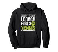 I Coach Girls Tennis Sport Vintage Tennis Coach Trainer Pullover Hoodie