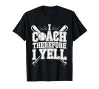 I Coach Therefore I Yell Sports Mentor Stress - T-Shirt