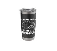I Code Bugs Into Games Video Game Artist Game Development Stainless Steel Insulated Tumbler