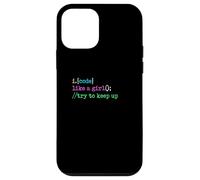 I Code Like A Girl Try To Keep Up Coder Programmer Software Case for iPhone 12 mini