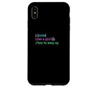 I Code Like A Girl Try To Keep Up Coder Programmer Software Case for iPhone XS Max