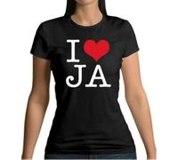I Coeur Ja - Femmes White Yellow Black Red Mens Women T Shirt 100% Cotton - James Arthur - Amour - Éventail - Chanteur -7137(X-Large)