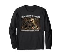 I Collect Things Funny Feral Possum Gift Long Sleeve T-Shirt