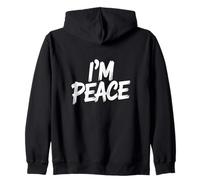 I Come In Peace I’m Peace Funny Couple Matching Zip Hoodie