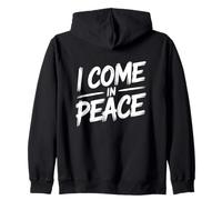 I Come In Peace I’m Peace Funny Couple Matching Zip Hoodie