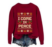 I Come In Peace Im Peace Couples Sweatshirt Couple Christmas Long Sleeve Shirts