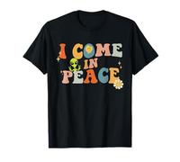 I come in peace Im peace groovy matching couples T-Shirt