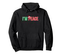 I Come In Peace I'm Peace Matching Christmas Couples Pullover Hoodie