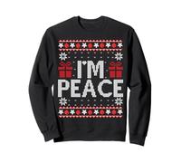 I Come In Peace I'm Peace Matching Ugly Christmas Sweater Sweatshirt