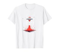 I Come in Peace & Leave in Pieces: UFO Humor for Space Fans T-Shirt, Men, White, 6XL